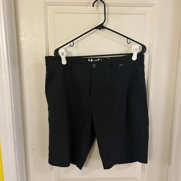 Hurley Phantom Hybrid Size 34 Walkshorts Dri-Fit, Black, 9 inch inseam - Picture 1 of 7